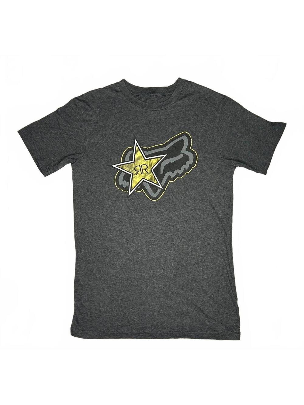 Fox X Rockstar The Ultimate Premium Tee Gray Shirt Small